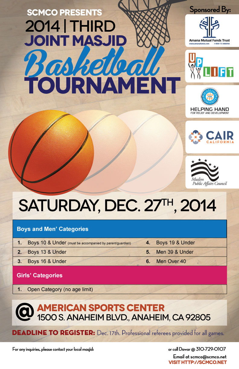 Joint Masjid Basketball Tournament , 2014